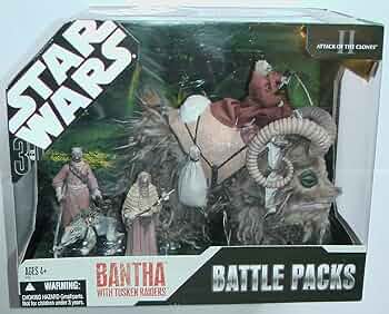 スターウォーズSTARWARS Bantha and Tusken Raider Amazon.com: Star Wars Battle Packs Bantha with Tusken